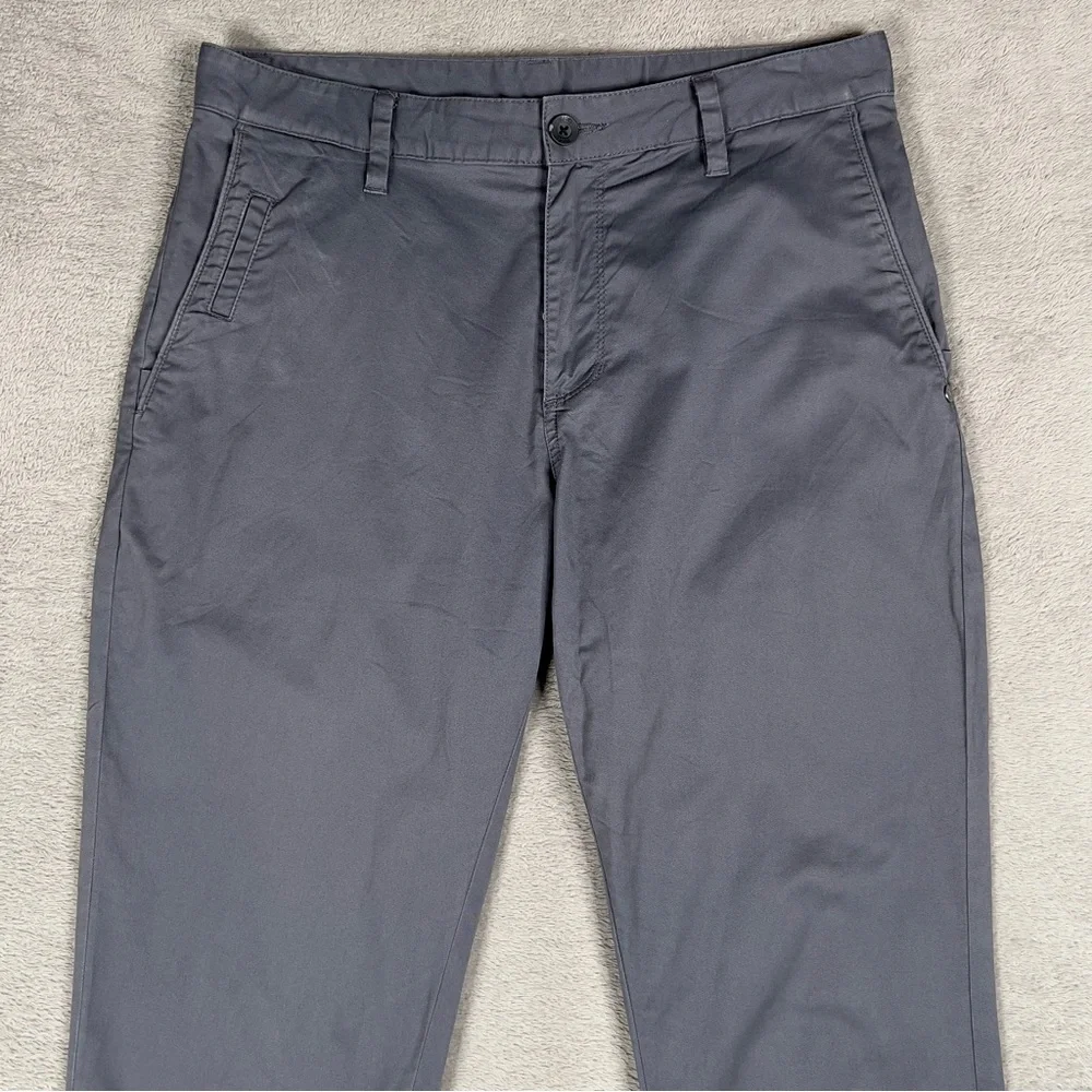 Vuori Collins Chino Pants Men's 30x31 Gray 5-Pocket Stretch Twill‎ Cotton V433